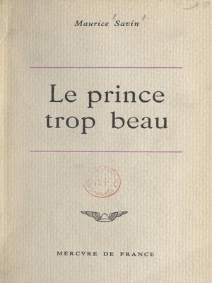cover image of Le prince trop beau